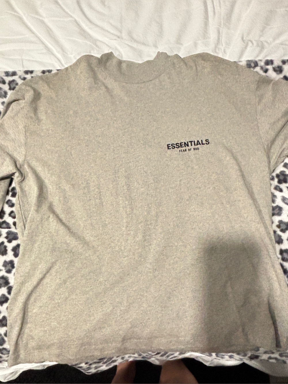 Fear of God Essentials Short Sleeve Tee in Beige
